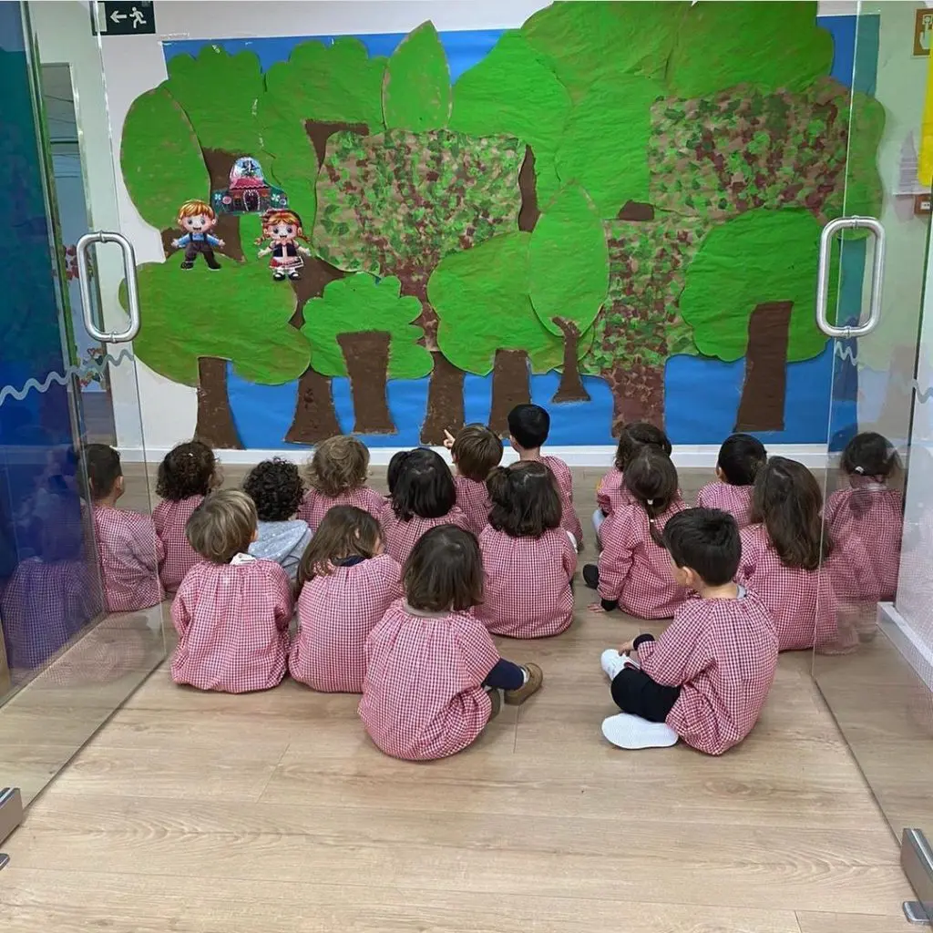 Alumnos de infantil en el colegio Claret Madrid